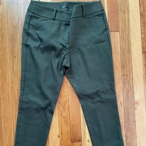 Loft Julie Skinny Pants Olive Green Petite Size 6